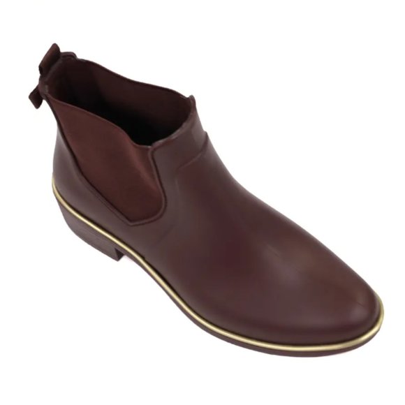 NWT Cherrywood (Burgundy) Kate Spade Rain Booties shoes sales. No box. - Picture 3 of 4